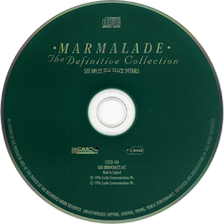 marmalade cd definitive collection castle ccscd 436 label